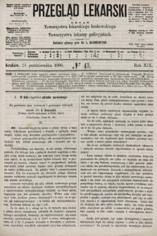 Przegląd Lekarski : organ Towarzystwa lekarskiego krakowskiego i Towarzystwa lekarzy galicyjskich. 1880, nr 43