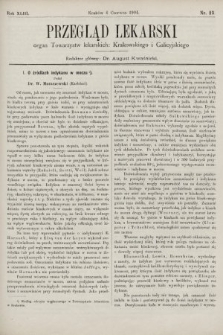 Przegląd Lekarski : organ Towarzystw lekarskich Krakowskiego i Galicyjskiego. 1904, nr 23