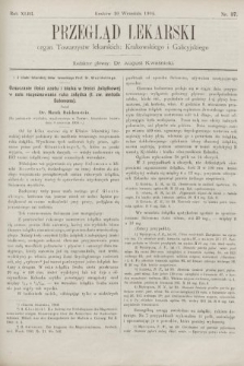 Przegląd Lekarski : organ Towarzystw lekarskich Krakowskiego i Galicyjskiego. 1904, nr 37