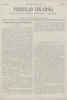 Przegląd Lekarski : organ Towarzystw lekarskich Krakowskiego i Galicyjskiego. 1904, nr 52