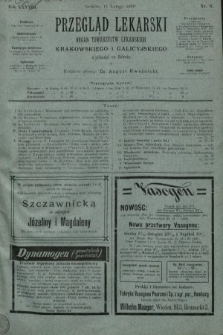 Przegląd Lekarski : organ Towarzystw Lekarskich Krakowskiego i Galicyjskiego. 1899, nr 6