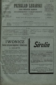 Przegląd Lekarski : organ Towarzystw Lekarskich Krakowskiego i Galicyjskiego. 1899, nr 19