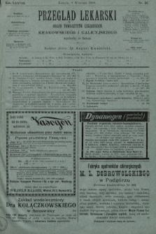 Przegląd Lekarski : organ Towarzystw Lekarskich Krakowskiego i Galicyjskiego. 1899, nr 36