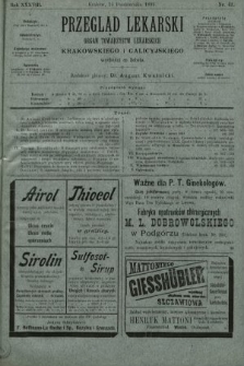 Przegląd Lekarski : organ Towarzystw Lekarskich Krakowskiego i Galicyjskiego. 1899, nr 41
