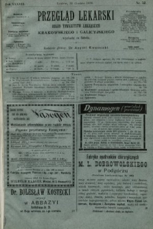 Przegląd Lekarski : organ Towarzystw Lekarskich Krakowskiego i Galicyjskiego. 1899, nr 52