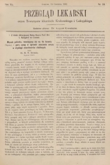 Przegląd Lekarski : organ Towarzystw Lekarskich Krakowskiego, Lwowskiego i Galicyjskiego. 1901, nr 24