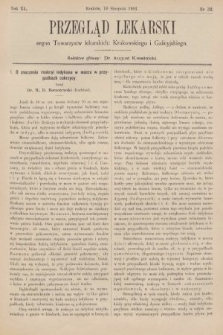 Przegląd Lekarski : organ Towarzystw Lekarskich Krakowskiego, Lwowskiego i Galicyjskiego. 1901, nr 32