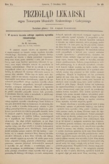 Przegląd Lekarski : organ Towarzystw Lekarskich Krakowskiego, Lwowskiego i Galicyjskiego. 1901, nr 49