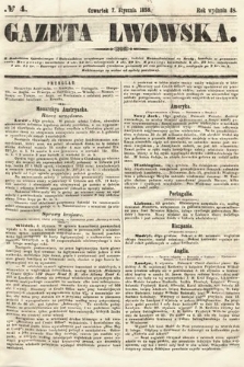 Gazeta Lwowska. 1858, nr 4