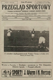 Przegląd Sportowy : tygodnik ilustrowany, poświęcony wszelkim gałęziom sportu. 1924, nr 27
