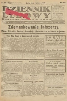 Dziennik Ludowy : organ Polskiej Partji Socjalistycznej. 1925, nr 205