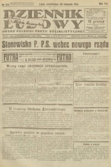 Dziennik Ludowy : organ Polskiej Partji Socjalistycznej. 1925, nr 270