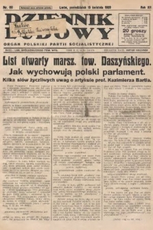 Dziennik Ludowy : organ Polskiej Partji Socjalistycznej. 1929, nr 86