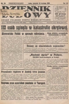 Dziennik Ludowy : organ Polskiej Partji Socjalistycznej. 1929, nr 94