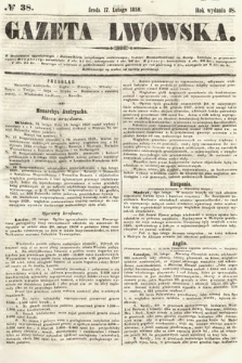 Gazeta Lwowska. 1858, nr 38