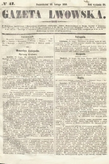 Gazeta Lwowska. 1858, nr 42