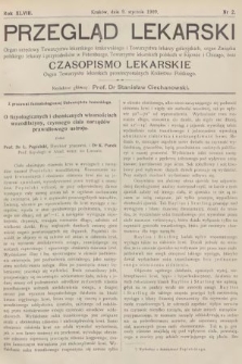 Przegląd Lekarski oraz Czasopismo Lekarskie. 1909, nr 2