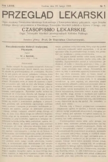 Przegląd Lekarski oraz Czasopismo Lekarskie. 1909, nr 7