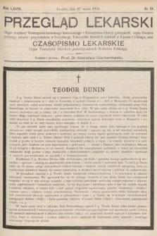 Przegląd Lekarski oraz Czasopismo Lekarskie. 1909, nr 13