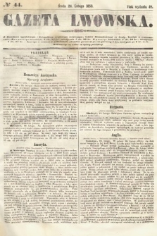 Gazeta Lwowska. 1858, nr 44