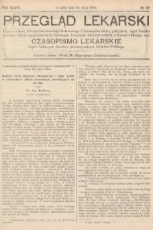 Przegląd Lekarski oraz Czasopismo Lekarskie. 1909, nr 20