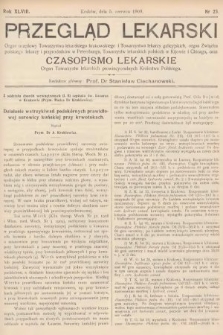 Przegląd Lekarski oraz Czasopismo Lekarskie. 1909, nr 23
