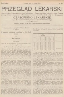Przegląd Lekarski oraz Czasopismo Lekarskie. 1909, nr 28