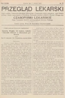 Przegląd Lekarski oraz Czasopismo Lekarskie. 1909, nr 32