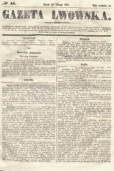Gazeta Lwowska. 1858, nr 46