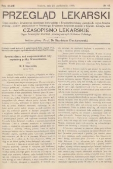 Przegląd Lekarski oraz Czasopismo Lekarskie. 1909, nr 43