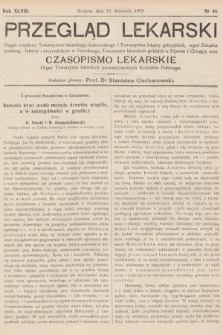 Przegląd Lekarski oraz Czasopismo Lekarskie. 1909, nr 46