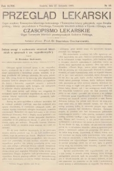 Przegląd Lekarski oraz Czasopismo Lekarskie. 1909, nr 48
