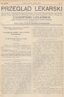 Przegląd Lekarski oraz Czasopismo Lekarskie. 1909, nr 52
