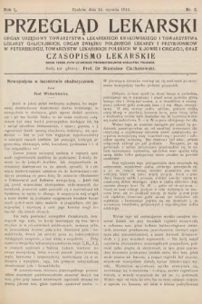 Przegląd Lekarski oraz Czasopismo Lekarskie. 1911, nr 2