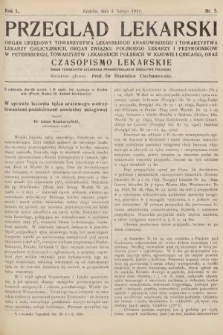 Przegląd Lekarski oraz Czasopismo Lekarskie. 1911, nr 5