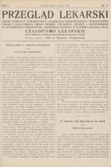 Przegląd Lekarski oraz Czasopismo Lekarskie. 1911, nr 9