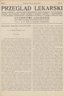 Przegląd Lekarski oraz Czasopismo Lekarskie. 1911, nr 12