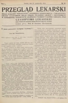 Przegląd Lekarski oraz Czasopismo Lekarskie. 1911, nr 42