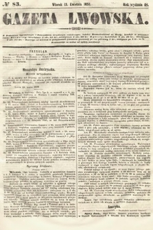 Gazeta Lwowska. 1858, nr 83