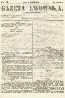 Gazeta Lwowska. 1858, nr 87