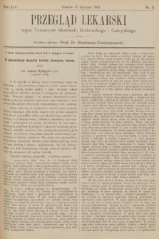 Przegląd Lekarski : organ Towarzystw lekarskich: Krakowskiego i Galicyjskiego. 1906, nr 4