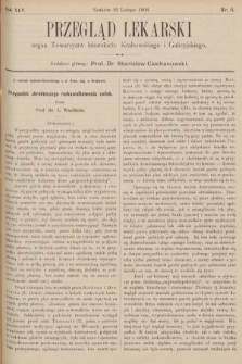 Przegląd Lekarski : organ Towarzystw lekarskich: Krakowskiego i Galicyjskiego. 1906, nr 6