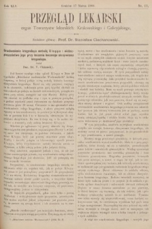Przegląd Lekarski : organ Towarzystw lekarskich: Krakowskiego i Galicyjskiego. 1906, nr 11