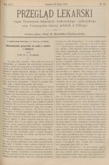 Przegląd Lekarski : organ Towarzystw lekarskich: krakowskiego i galicyjskiego oraz Towarzystwa lekarzy polskich w Chicago. 1906, nr 21