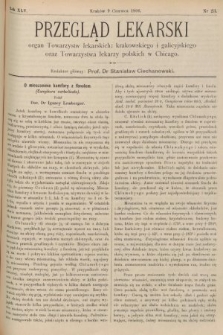 Przegląd Lekarski : organ Towarzystw lekarskich: krakowskiego i galicyjskiego oraz Towarzystwa lekarzy polskich w Chicago. 1906, nr 23