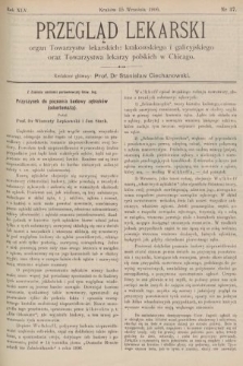 Przegląd Lekarski : organ Towarzystw lekarskich: krakowskiego i galicyjskiego oraz Towarzystwa lekarzy polskich w Chicago. 1906, nr 37