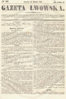 Gazeta Lwowska. 1858, nr 97