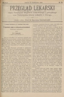 Przegląd Lekarski : organ Towarzystw lekarskich: krakowskiego i galicyjskiego oraz Towarzystwa lekarzy polskich w Chicago. 1906, nr 43