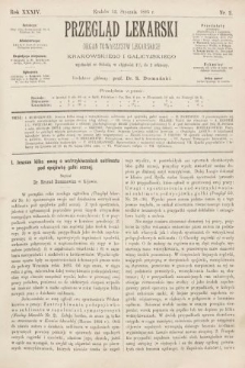Przegląd Lekarski : organ Towarzystw Lekarskich Krakowskiego i Galicyjskiego. 1895, nr 2
