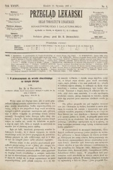 Przegląd Lekarski : organ Towarzystw Lekarskich Krakowskiego i Galicyjskiego. 1895, nr 4